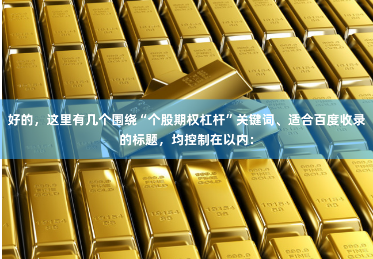 好的，这里有几个围绕“个股期权杠杆”关键词、适合百度收录的标题，均控制在以内：
